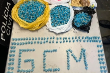 Guarda Municipal prende suspeito e apreende mais de 1.600 porções de drogas em Itapetininga