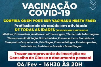 Itapetininga antecipa início da vacinação para idosos com mais de 90 anos
