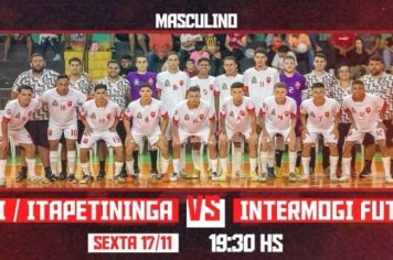 Itapetininga recebe dois grandes jogos pelas semifinais da Liga Paulista de Futsal na próxima sexta (17)