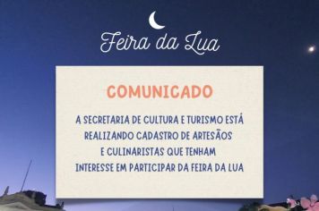 Prefeitura de Itapetininga abre cadastro para interessados em participar da Feira da Lua
