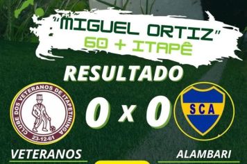 Campeonato “Miguel Ortiz 60+” agita fim de semana em Itapetininga