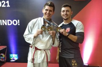 Atleta representa Itapetininga e fatura três medalhas de bronze no Campeonato Paulista de Karatê
