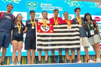 Itapetiningana conquista medalha de bronze no Badminton nos Jogos Escolares da Juventude