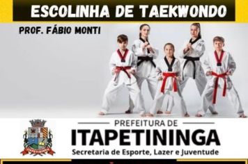 Prefeitura de Itapetininga abre inscrições para aulas de graça de Taekwondo na Escolinha Municipal de Esportes