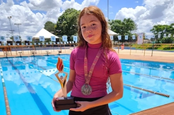 Lavínia Klapper de Itapetininga tem a meta de estar entre as melhores no Ranking Brasileiro de Natação em 2026