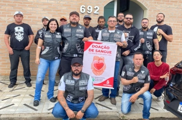 Posto de Coleta de Sangue em Itapetininga recebe doações de Moto Clube em campanha para captação de bolsas