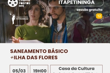 Pontos MIS promove programação gratuita de cinema em março em Itapetininga