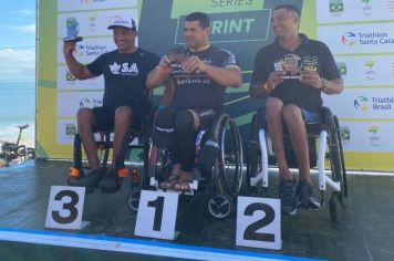 Paratleta Vinícius Proença alcança o 2º lugar da 1ª etapa do Circuito Brasil Super Séries Sprint, em Florianópolis