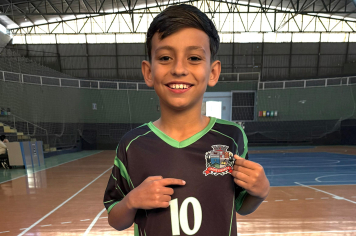 Murilo Felipe Ferreira de 10 anos é o único atleta de Futsal de Itapetininga a ser convocado para o Amistoso contra o time dos Estados Unidos