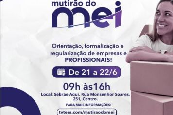 Mutirão do MEI será realizado nos dias 21 e 22 em Itapetininga