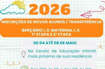 Inscrições e transferências para a Educação Infantil municipal de Itapetininga serão disponibilizadas entre os dias 4 e 8 de maio
