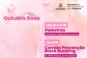 Prefeitura de Itapetininga promove programação especial do Outubro Rosa