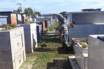 Mutirão de Roçada e Limpeza já iniciou nesta sexta (14) nos Cemitérios de Itapetininga 