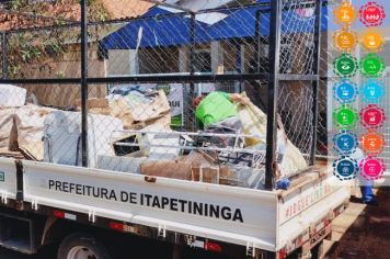 Câmbio Verde troca quase 400 kg de material reciclável por alimentos na vila Sônia, em Itapetininga
