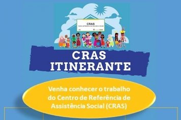 Cras Itinerante faz atendimento no Gramadinho e Tupy na próxima semana em Itapetininga