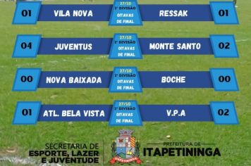 Resultados do Campeonato Varzeano em Itapetininga