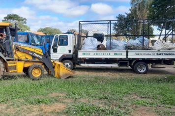 Mutirão contra a dengue remove 80 toneladas  de resíduos no Distrito do Rechã, em Itapetininga