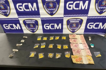 Guarda Municipal realiza apreensões por tráfico em ocorrências no fim de semana