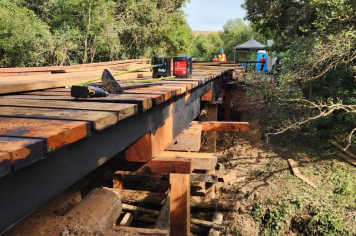 Obras de reconstrução da Ponte do Bairro Viracopos devem ser concluídas nos próximos dias em Itapetininga