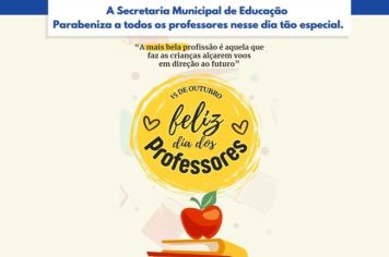 Feliz dia dos professores