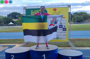 Tatiane Gonçalves, de Itapetininga, é a nova recordista do Salto em Distância da Copa Brasil de Atletismo Master