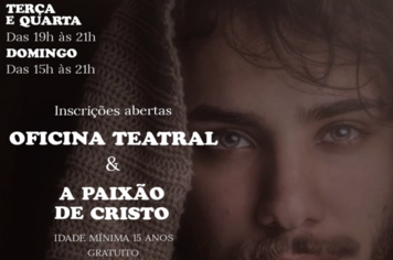 Oficina Teatral para “Paixão de Cristo” está com inscrições abertas