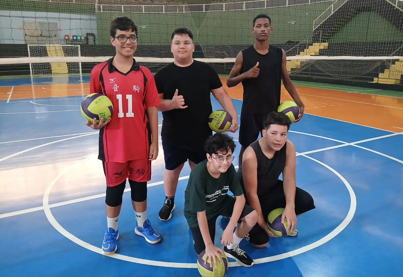 Novos alunos já iniciaram os treinos de vôlei masculino no Ginásio Municipal “Ayrton Senna da Silva” em Itapetininga
