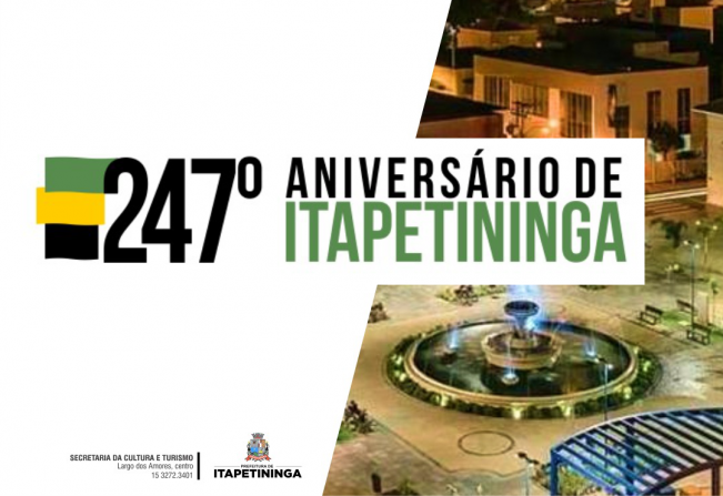 Secretaria da Cultura prepara programação em comemoração ao 247º aniversário de Itapetininga
