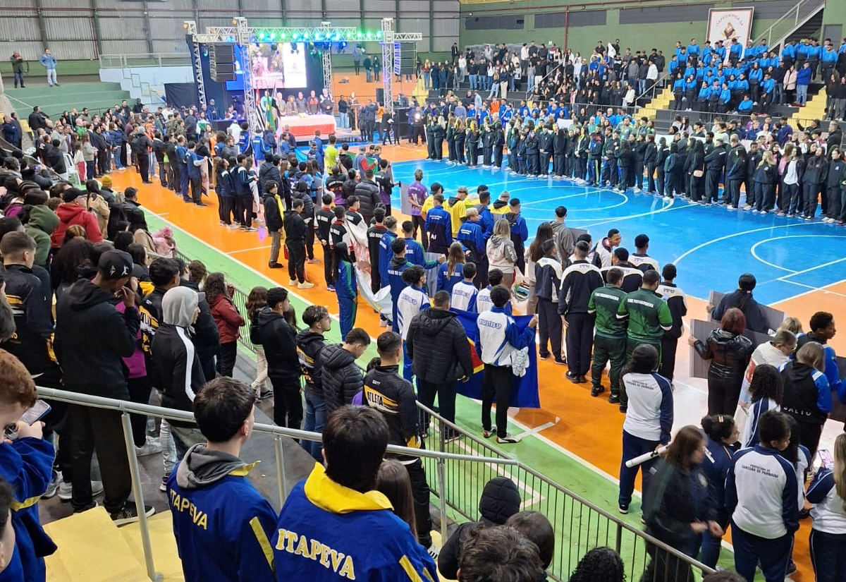 Cerimônia de abertura dos Jogos Regionais recebe 49 delegações no Ginásio Municipal “Ayrton Senna da Silva” em Itapetininga