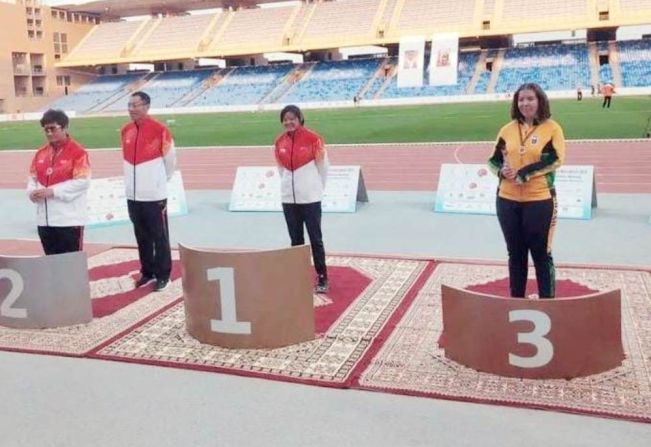 Paratleta de Itapetininga conquista pódio com dois bronzes no Grand Prix de Atletismo, no Marrocos