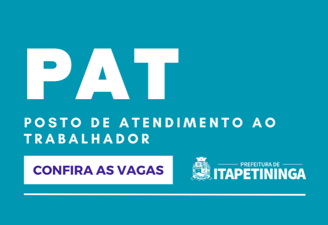 Vagas do PAT Itapetininga 10 de julho