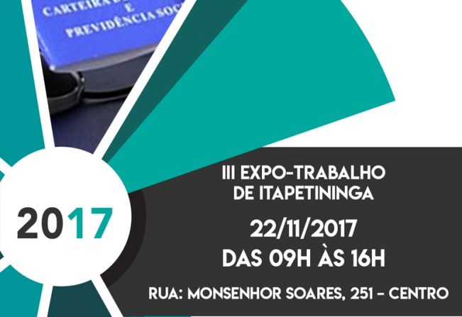 Comissão Municipal de Emprego de Itapetininga realiza III Expo Trabalho dia 22