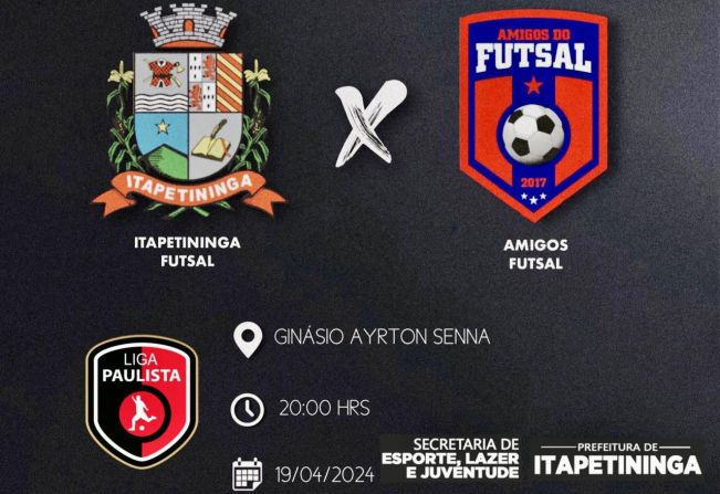 Time de Itapetininga joga nesta sexta pela Liga Paulista de Futsal