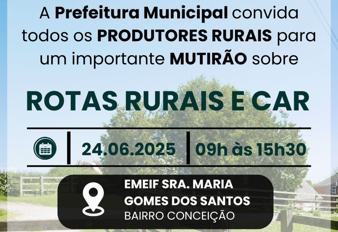Secretaria de Agricultura realiza mutirão no Bairro da Conceição para divulgação de programas de mapeamento e incentivo rural