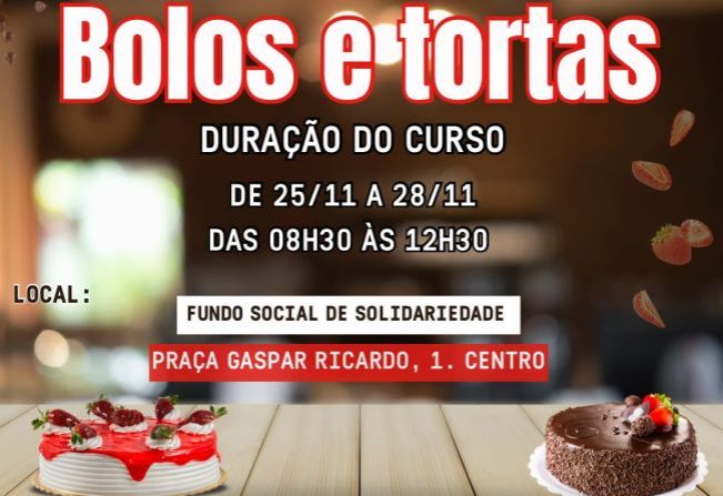 Curso gratuito de Confeitaria: inscrições encerram nesta sexta-feira, 22, em Itapetininga