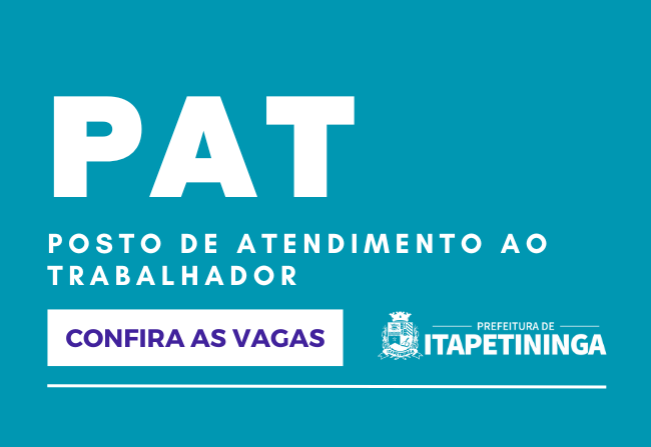 Vagas do PAT Itapetininga 31 de agosto