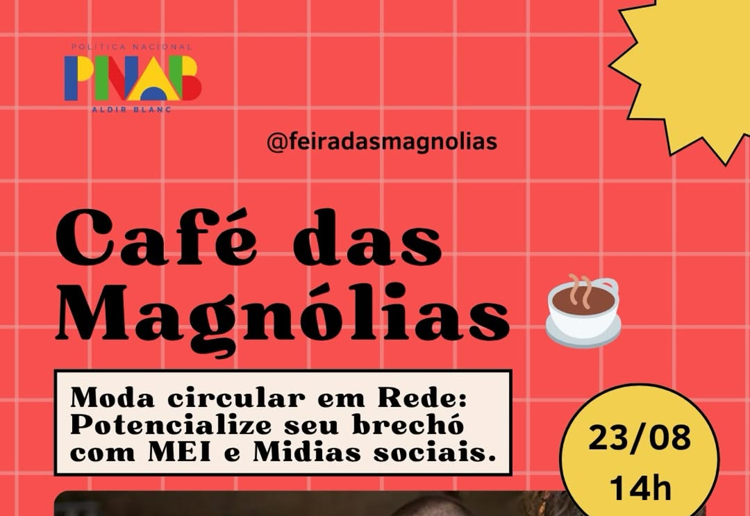 2ª edição do Café das Magnólias promove encontro gratuito sobre brechós e moda circular em Itapetininga