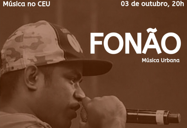 Rapper Fonão é atração no CEU das Artes em Itapetininga nesta quinta (03)