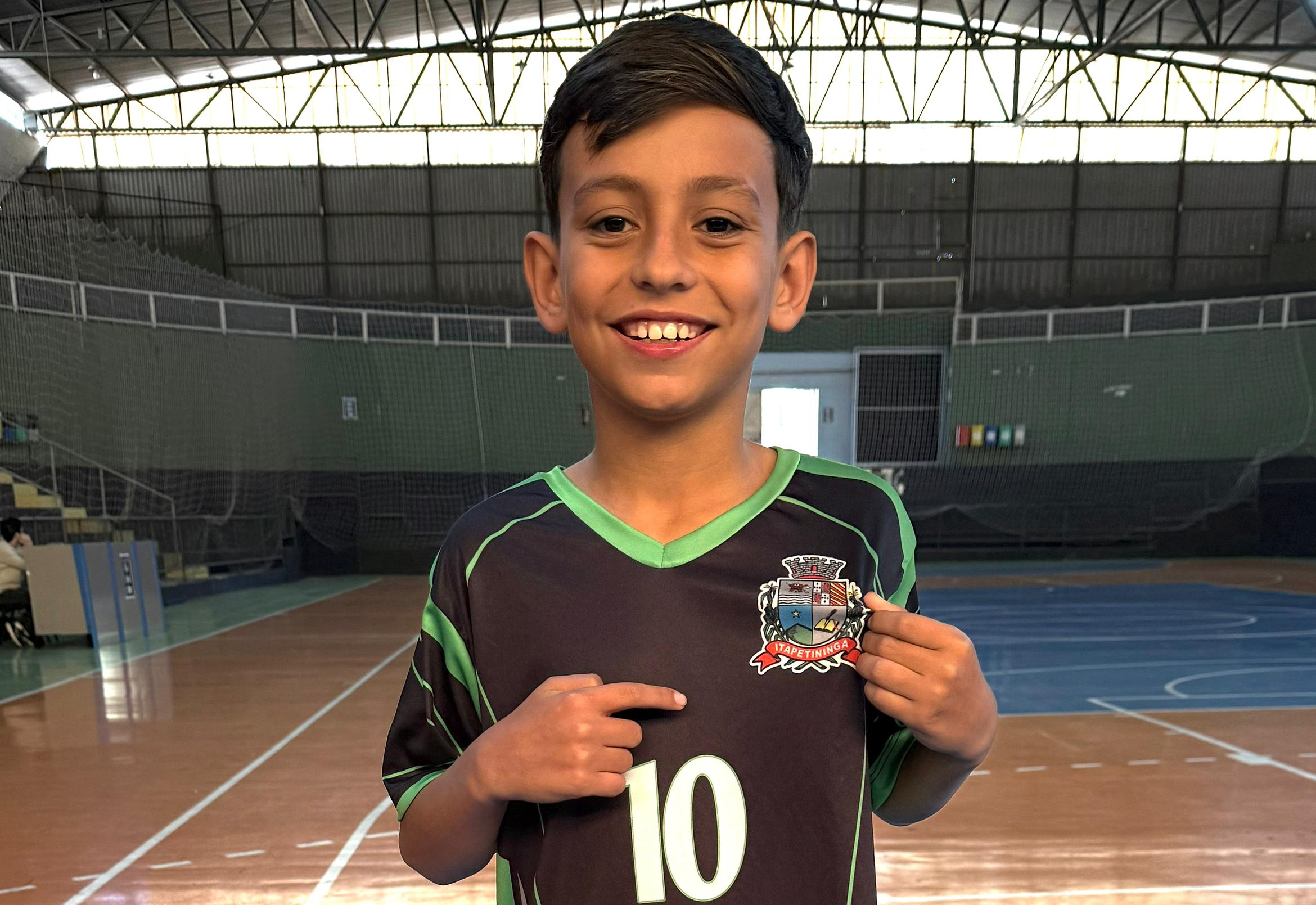 Murilo Felipe Ferreira de 10 anos é o único atleta de Futsal de Itapetininga a ser convocado para o Amistoso contra o time dos Estados Unidos
