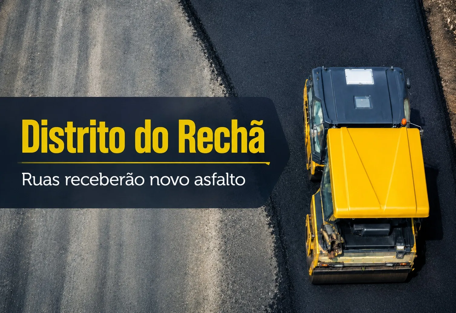 Ruas do Distrito do Rechã em Itapetininga receberão asfalto novo neste sábado, dia 30