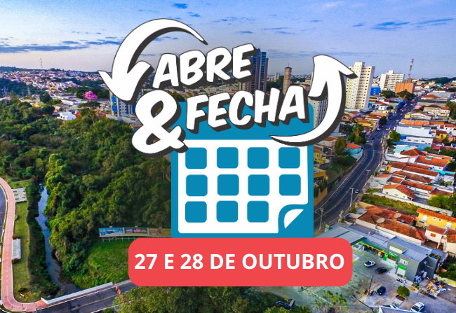 A Prefeitura de Itapetininga informa o que “abre e o que fecha” na próxima segunda e terça-feira, dias 27 e 28 de outubro, devido ao ponto facultativo do Dia do Servidor Público.