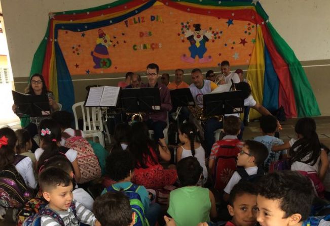 Banda Municipal “Maestro Edil Lisboa” realiza concerto especial em comemoração ao Dia das Crianças