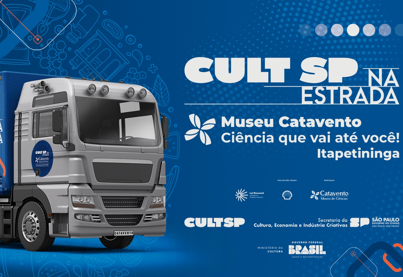 Carreta do Museu Catavento chega a Itapetininga com museu itinerante que viaja pelo estado de São Paulo