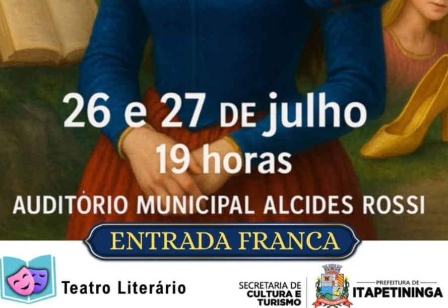 Espetáculo “O Fantástico Mistério de Feiurinha” será apresentado nos dias 26 e 27 de julho no Auditório Municipal Alcides Rossi