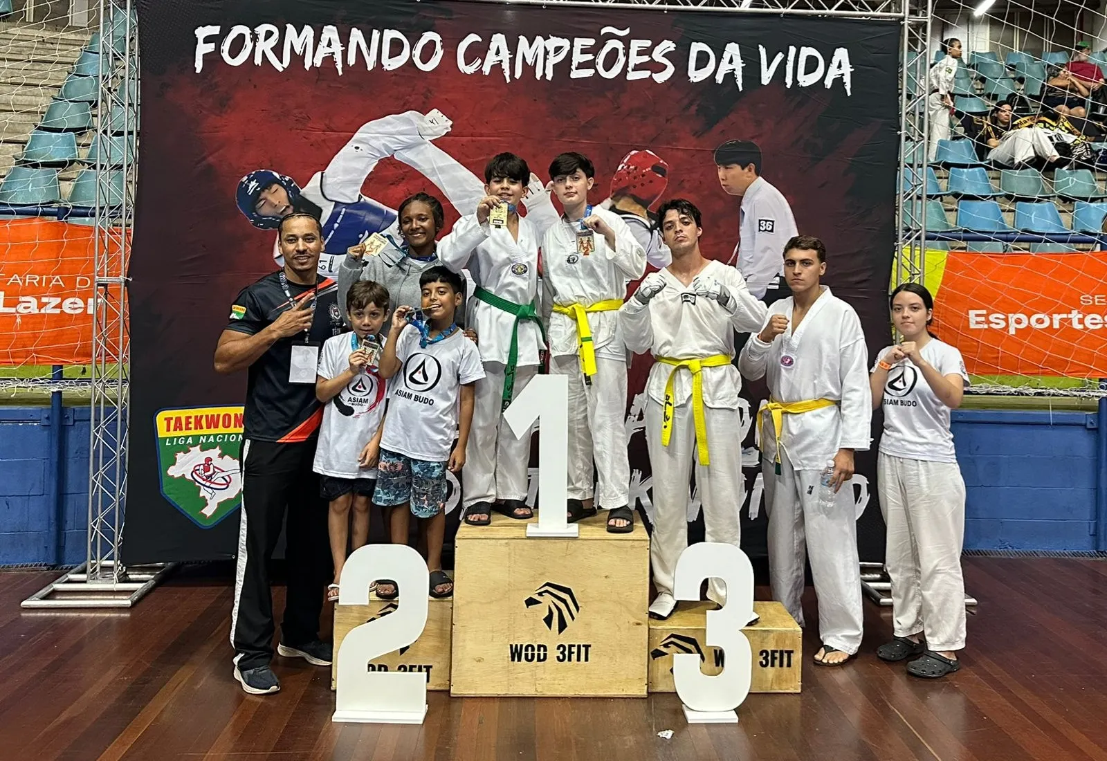 Atletas de Itapetininga da ASIAM BUDO Taekwondo sobem ao pódio na 2ª Etapa do Campeonato Paulista