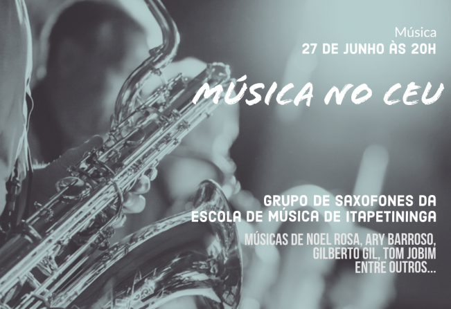 Grupo de Saxofones anima “CEU das Artes” em Itapetininga com clássicos da música nacional