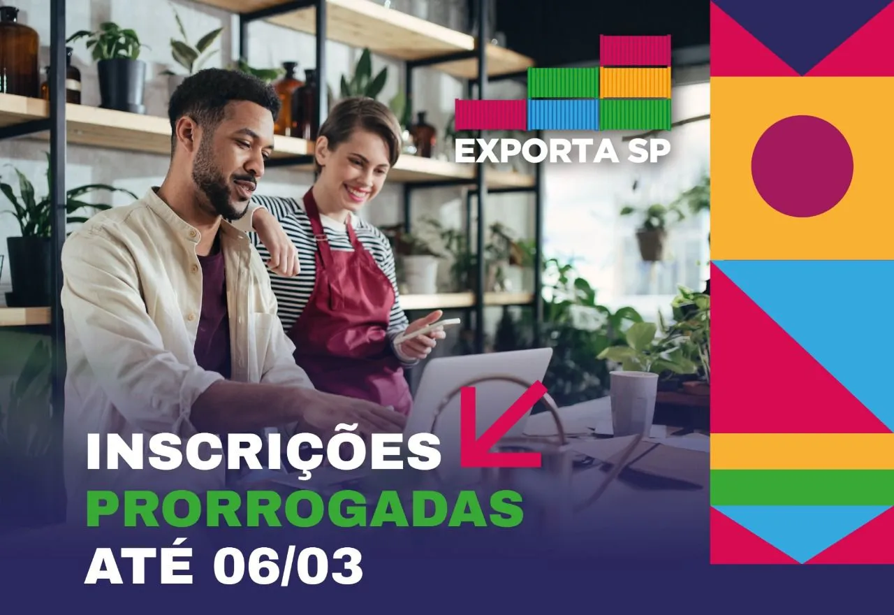 Inscrições do Exporta SP são prorrogadas até 6 de março