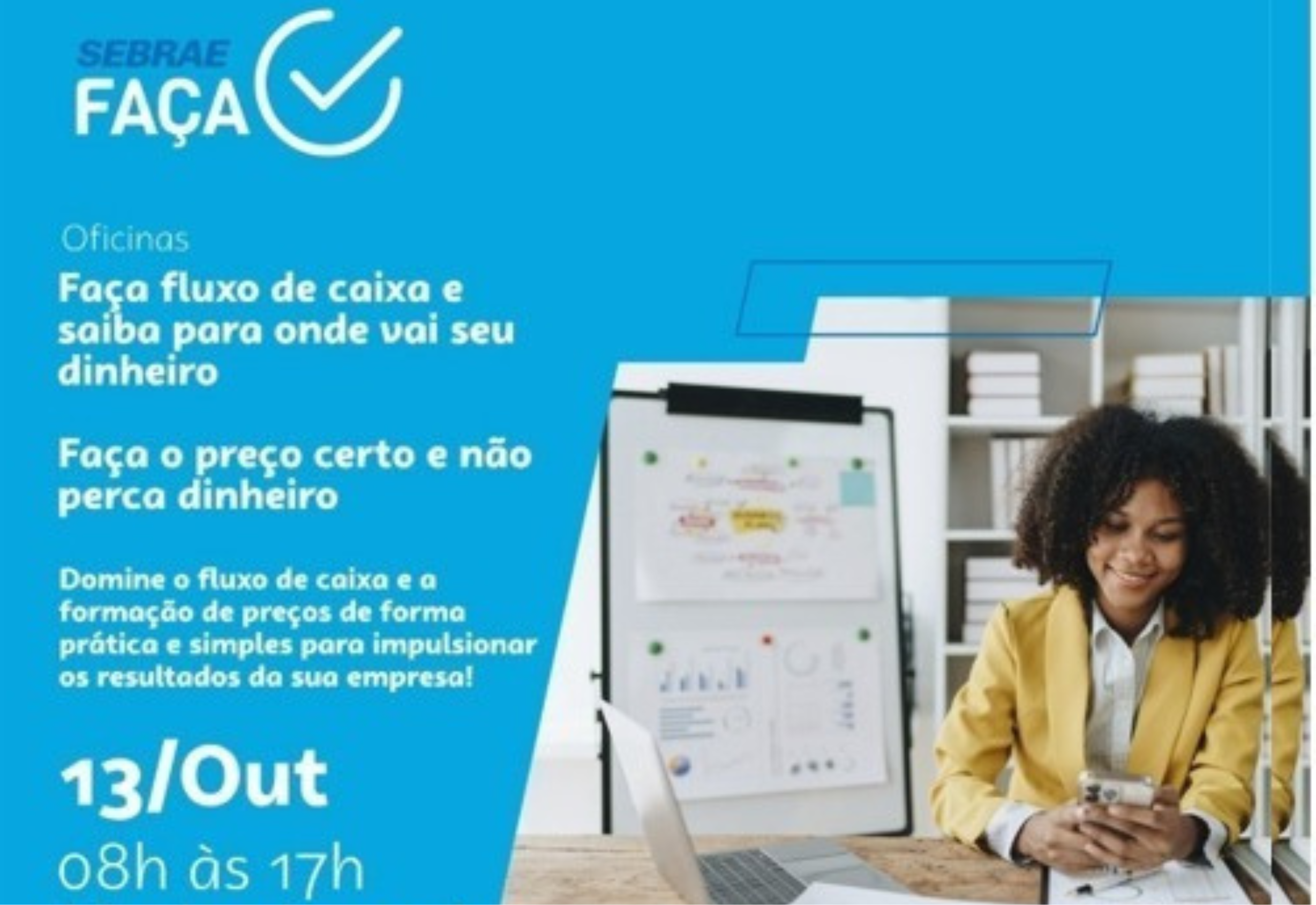 Itapetininga tem inscrições abertas para Oficina Gratuita de Fluxo de Caixa e Precificação