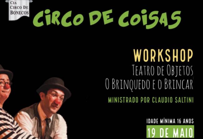 Workshop sobre “Teatro de Objetos” será neste sábado (19) no Centro Cultural de Itapetininga