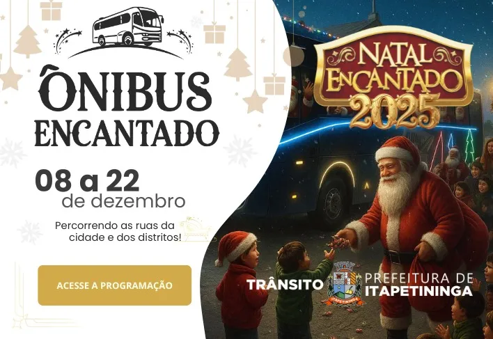 Ônibus Iluminado leva o espírito do Natal aos bairros e distritos de Itapetininga
